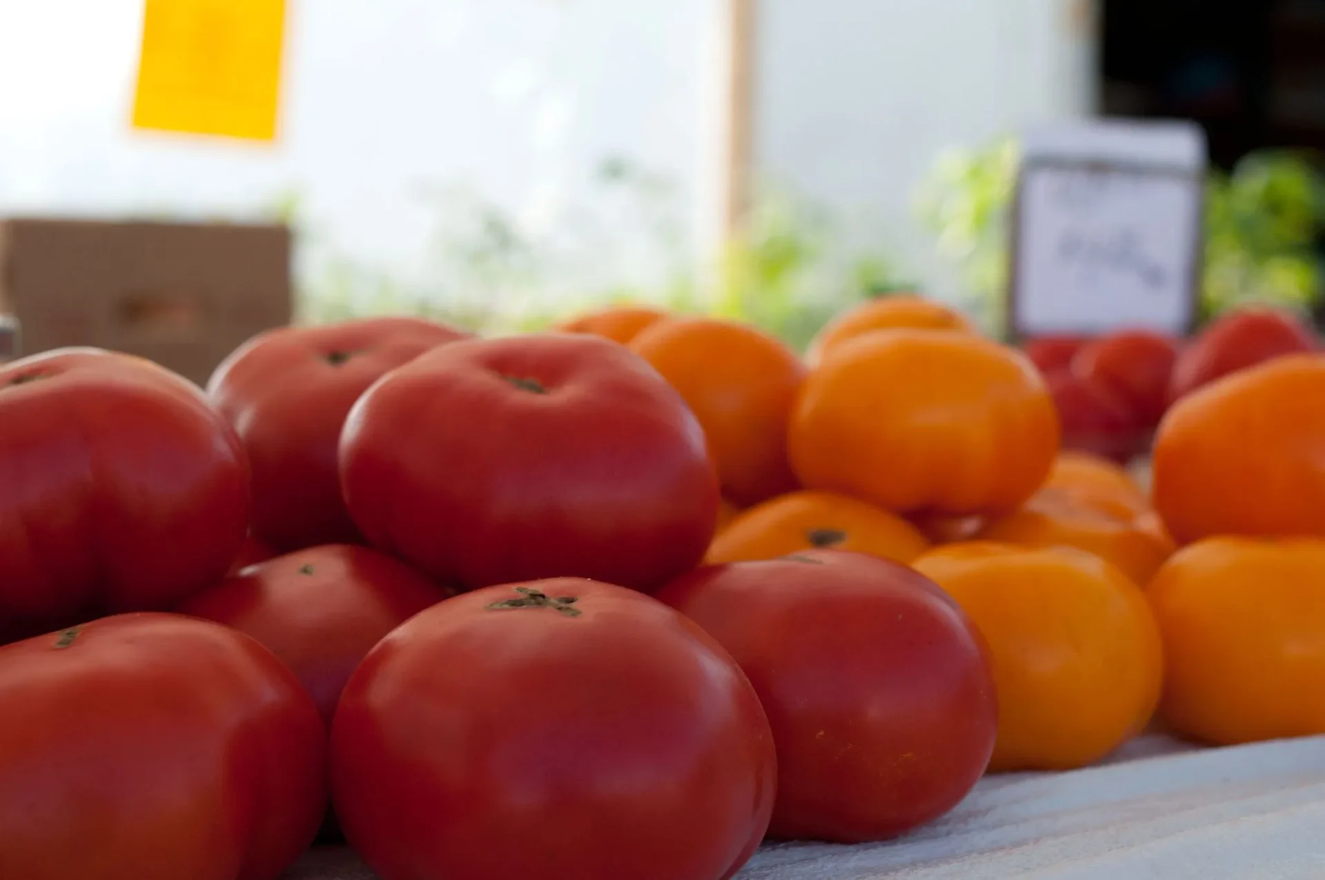 Locally grown vegetables